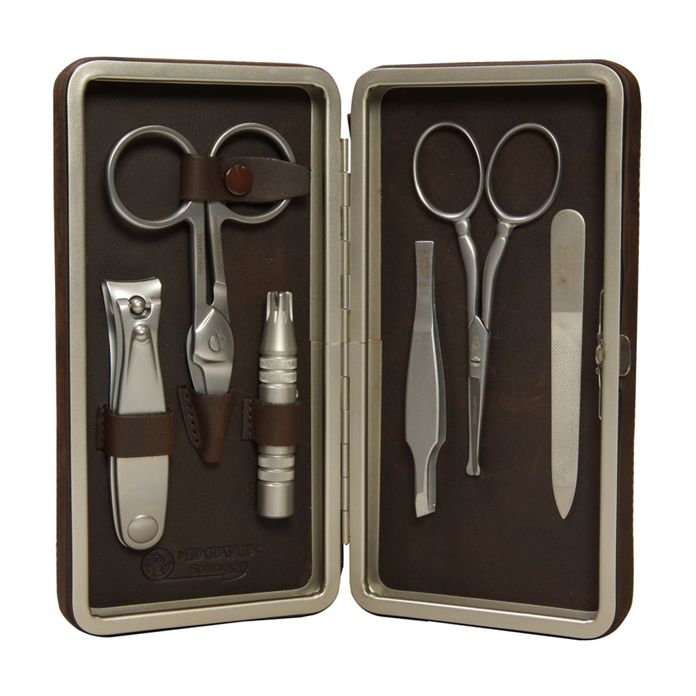Dovo - Manicure Set - Brown