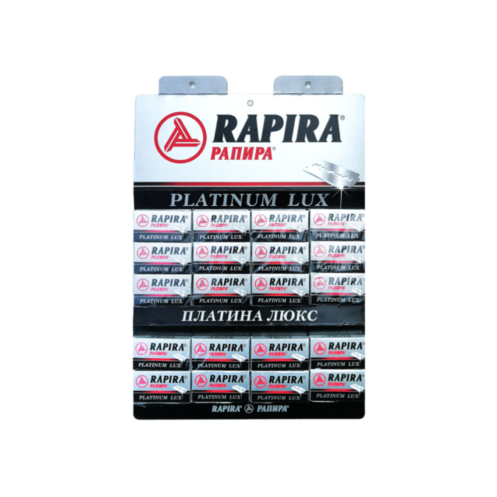 Rapira - Pack of Safety Razor Blades - Platinum - 100 blades
