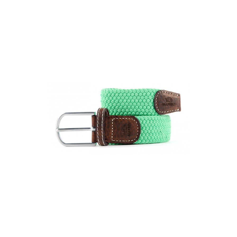 Billybelt - Elastic braided belt - Mint Green - Size 2