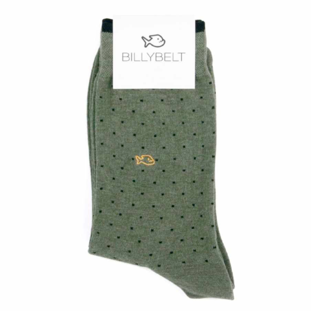 BillyBelt - Combed cotton socks - Kaki