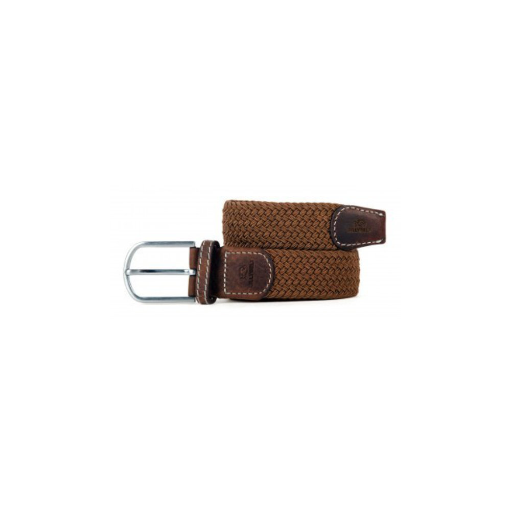 Billybelt - Elastische gevlochten riem - Kameelbruin - Maat 0