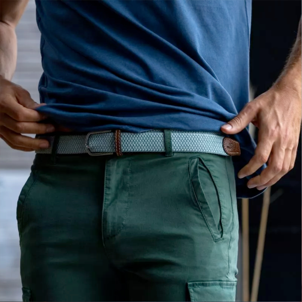 Billybelt - Ceinture tressée élastique - Arctique - Taille 1