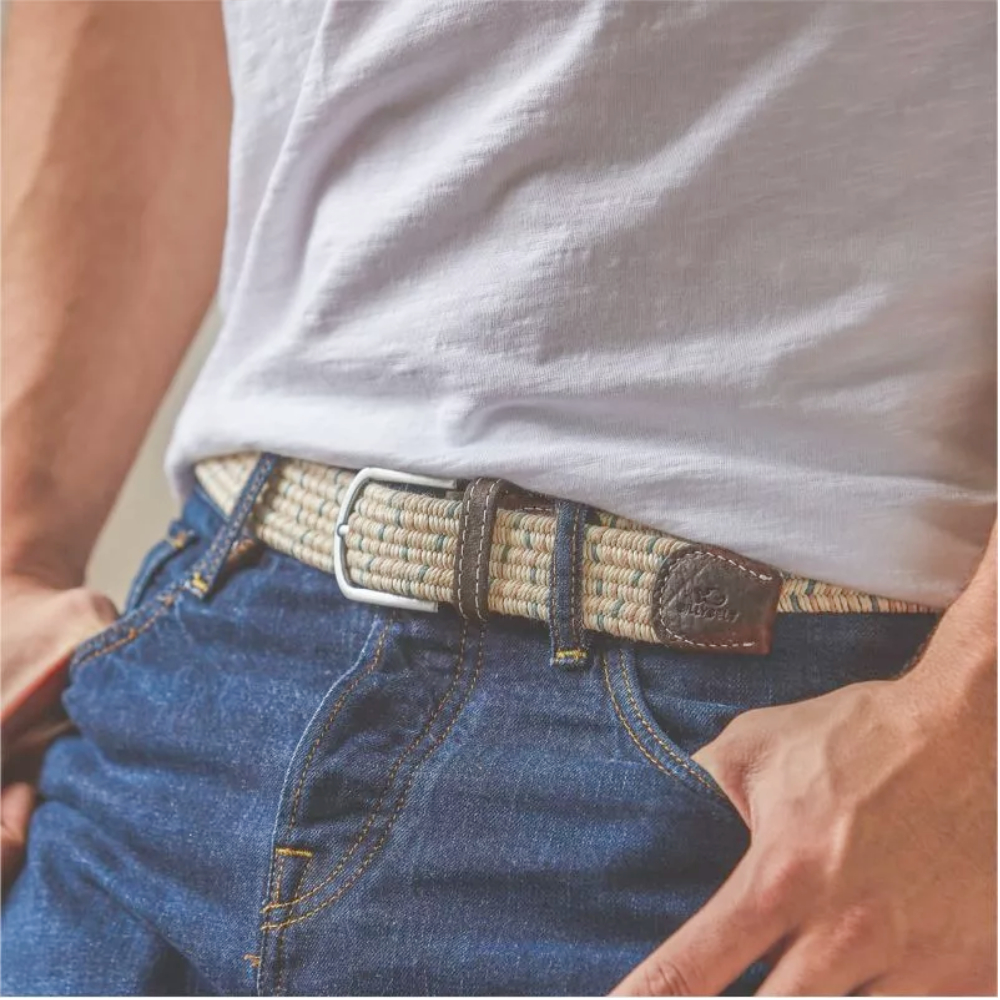 Billybelt - Katoenen gewaxte elastische riem - Kara - Maat 1