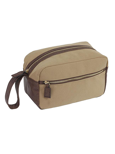 Beige toilet bag