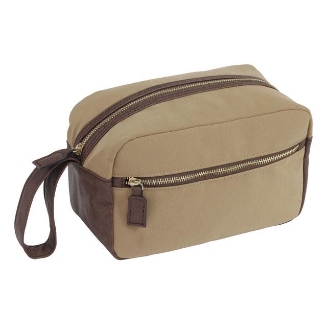 Beige toilet bag