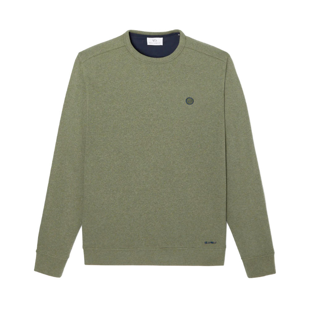 BillyBelt - Organic cotton sweatshirt 400 gr - Kaki Chiné - L