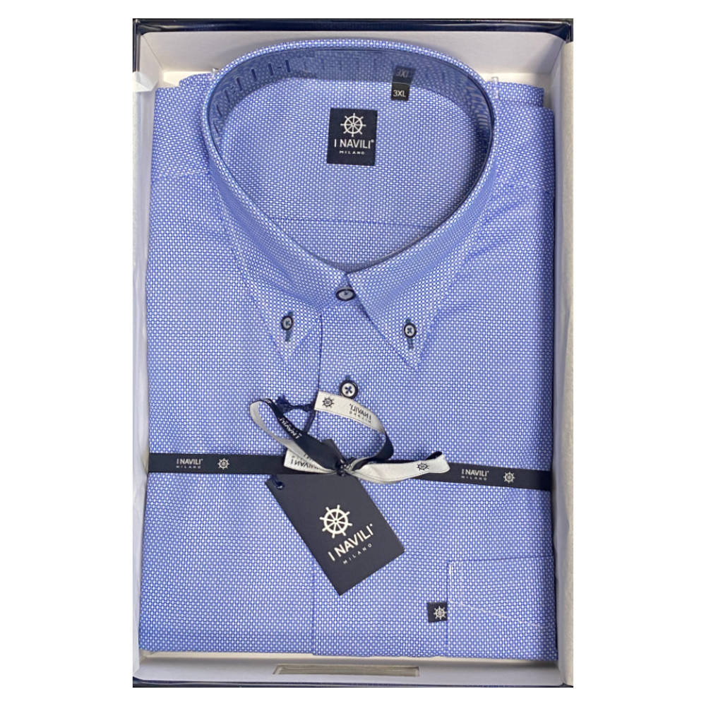 Navili - Medium Blauw Lampedusa Hemd - 3XL