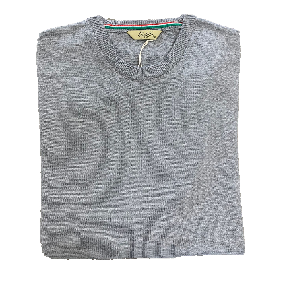 Galiffa - Grey Pullover - Round collar - 2XL