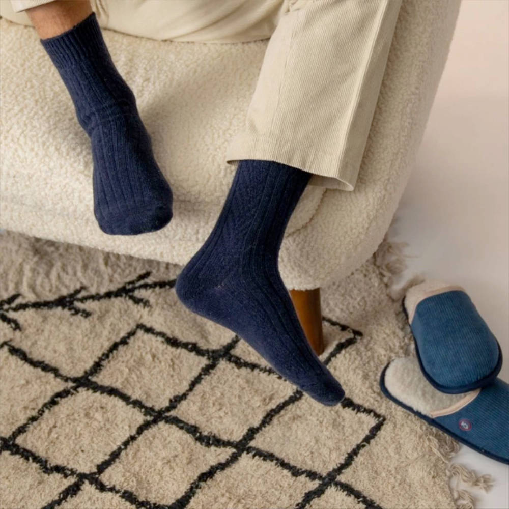 BillyBelt - Wool socks - Navy blue