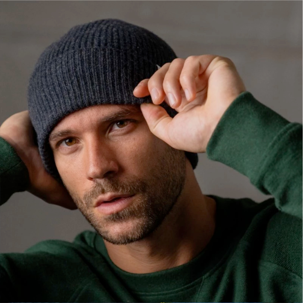 BillyBelt - Lambswool bonnet - Navy Blue