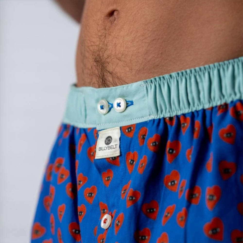BillyBelt - Caleçon en coton bio - Pink Lady - Taille XL