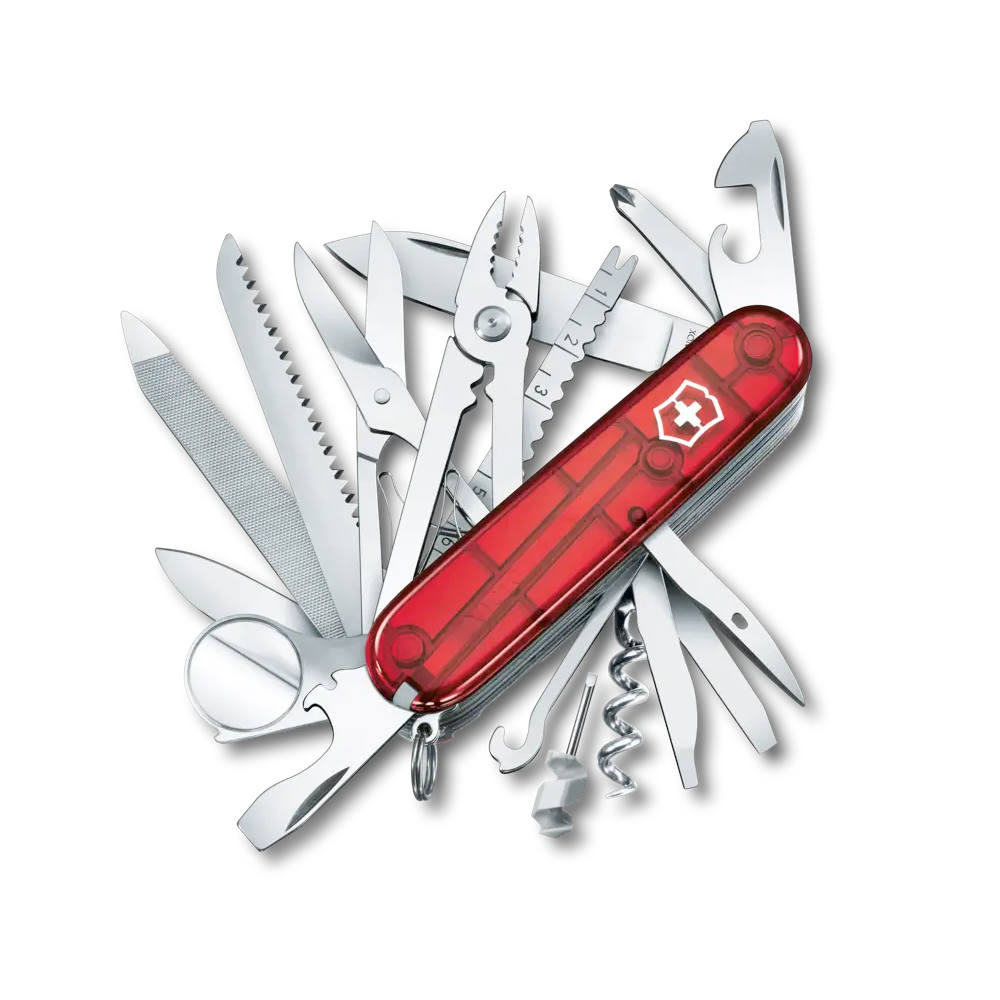 Victorinox - Zwitserse Champ - Transparant Rood