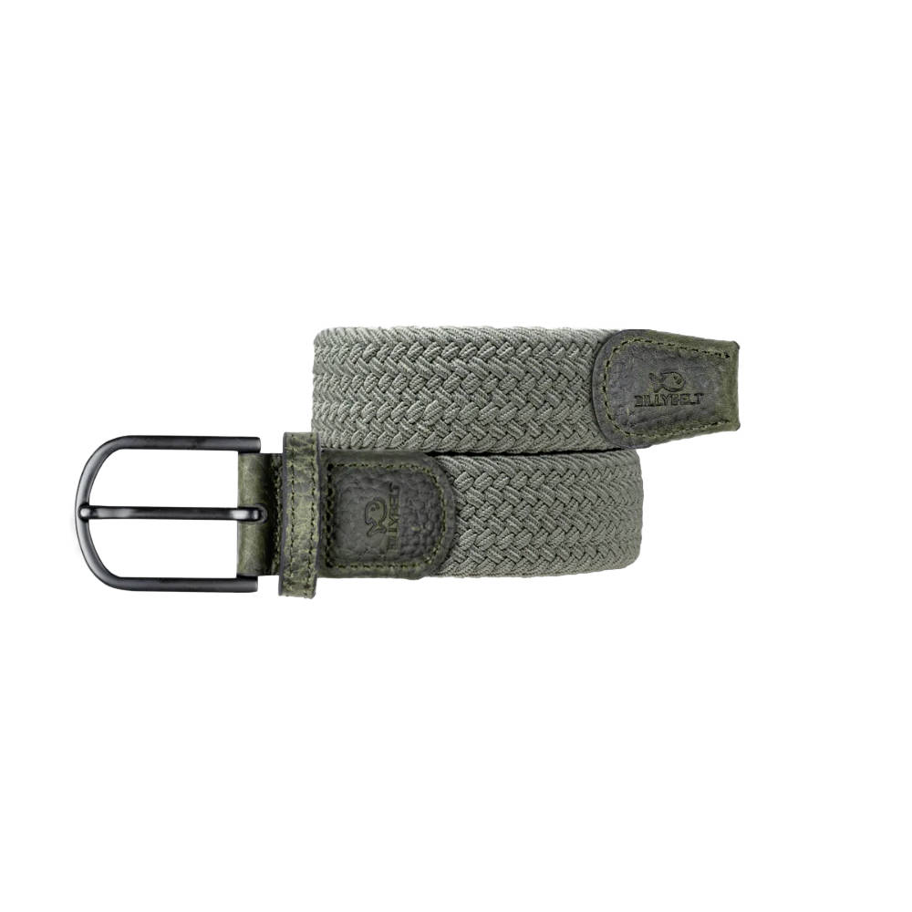 Billybelt - Elastische gevlochten riem - Dark forest - Maat 2